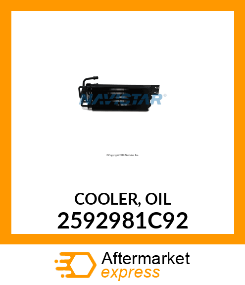COOLER, OIL 2592981C92