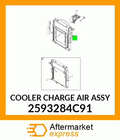 COOLER CHARGE AIR ASSY 2593284C91