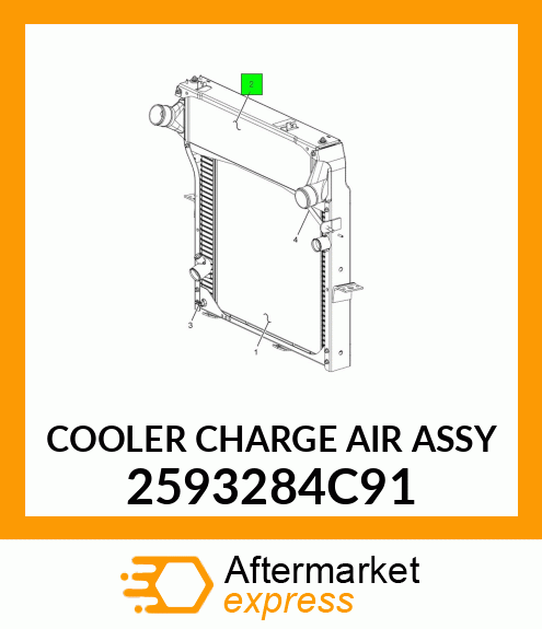 COOLER CHARGE AIR ASSY 2593284C91