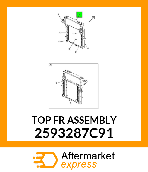 TOP FR ASSEMBLY 2593287C91