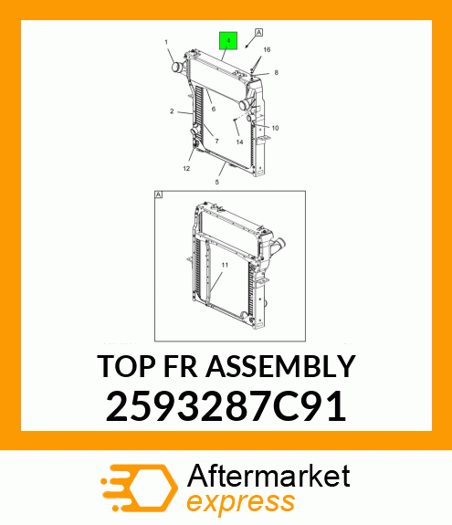 TOP FR ASSEMBLY 2593287C91