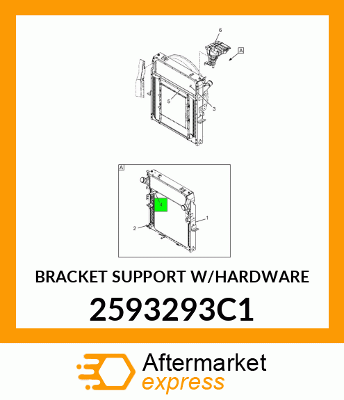 BRACKET SUPPORT W/HARDWARE 2593293C1