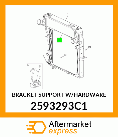 BRACKET SUPPORT W/HARDWARE 2593293C1