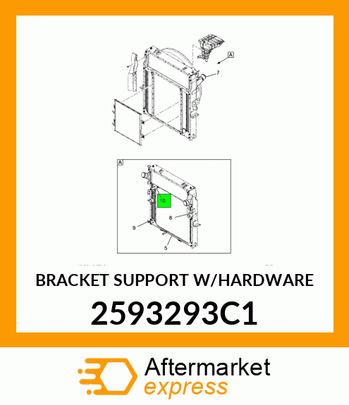 BRACKET SUPPORT W/HARDWARE 2593293C1