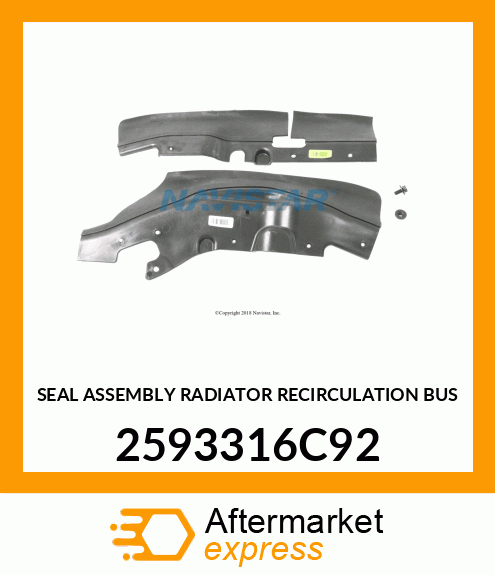 SEAL ASSEMBLY RADIATOR RECIRCULATION BUS 2593316C92