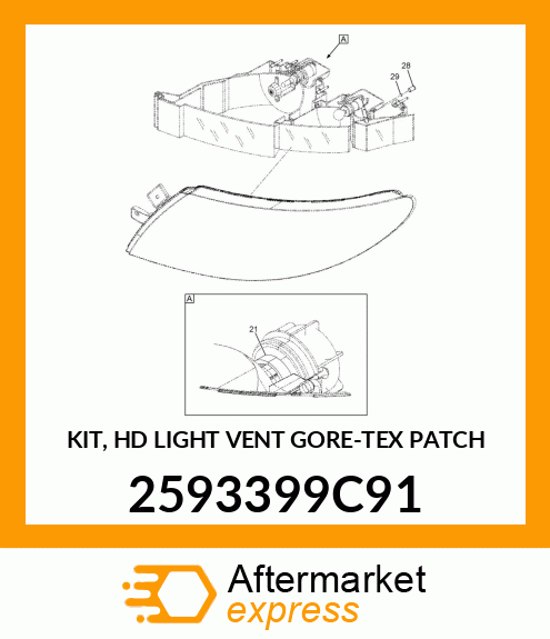 KIT, HD LIGHT VENT GORE-TEX PATCH 2593399C91