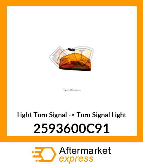 Light Turn Signal -> Turn Signal Light 2593600C91