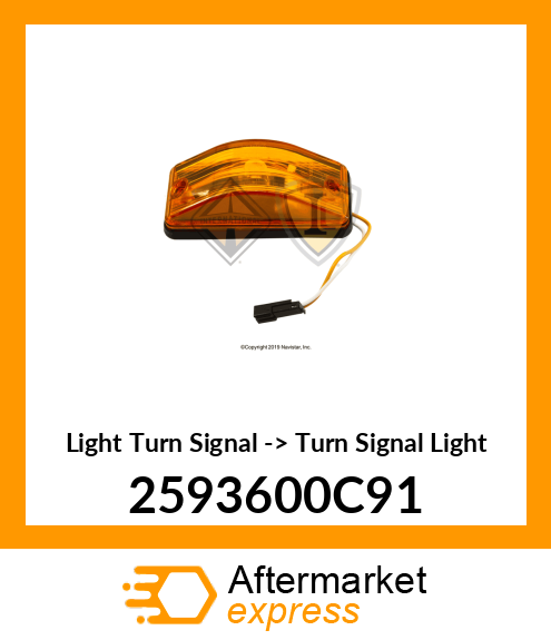 Light Turn Signal -> Turn Signal Light 2593600C91