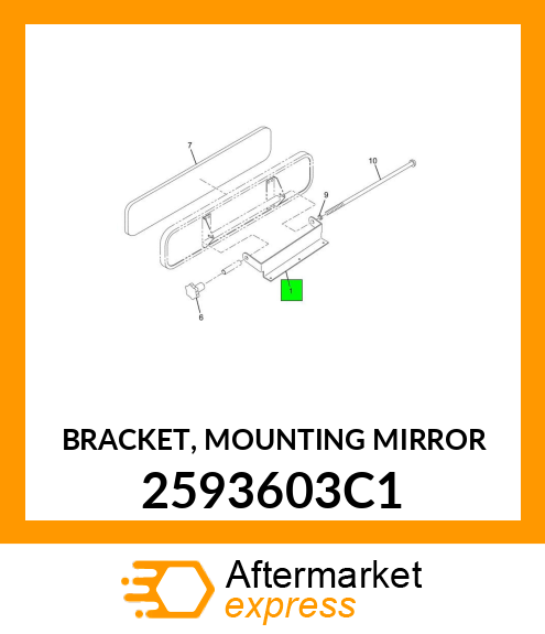 BRACKET, MOUNTING MIRROR 2593603C1