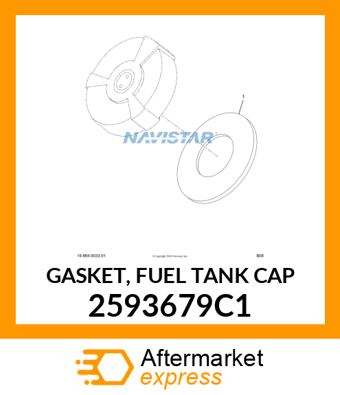 GASKET, FUEL TANK CAP 2593679C1