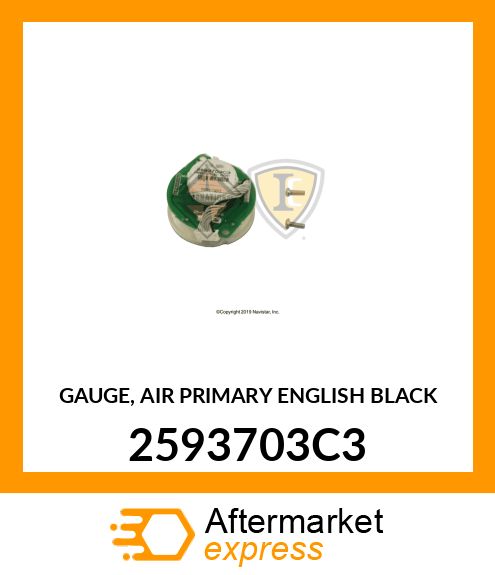 GAUGE, AIR PRIMARY ENGLISH BLACK 2593703C3