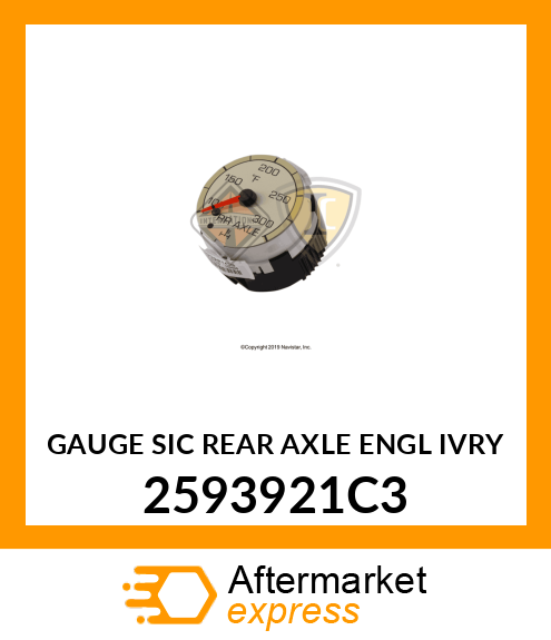 GAUGE SIC REAR AXLE ENGL IVRY 2593921C3