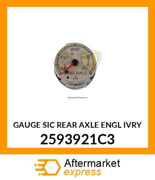 GAUGE SIC REAR AXLE ENGL IVRY 2593921C3