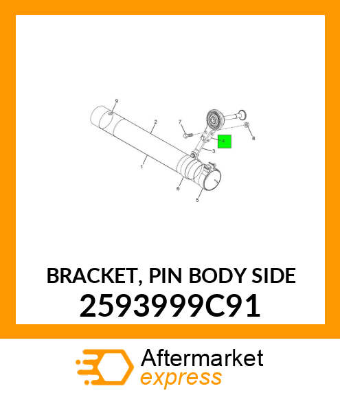 BRACKET, PIN BODY SIDE 2593999C91