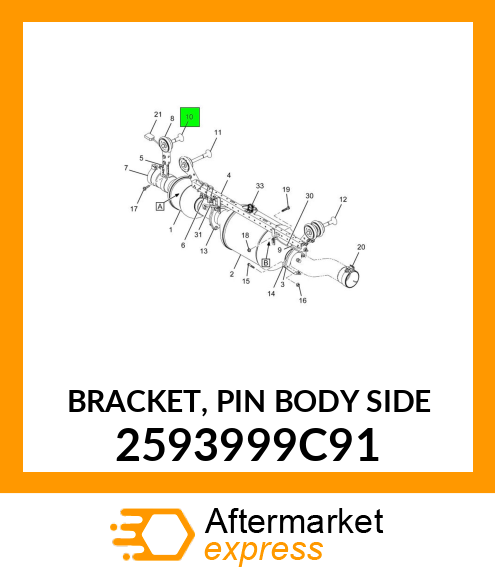 BRACKET, PIN BODY SIDE 2593999C91