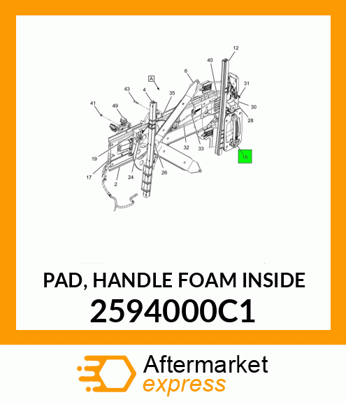 PAD, HANDLE FOAM INSIDE 2594000C1