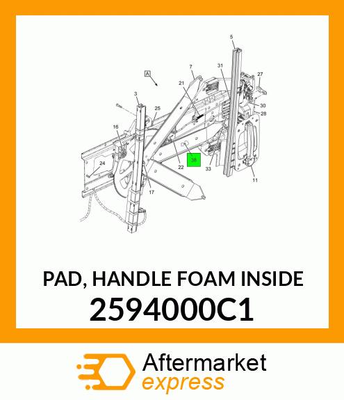 PAD, HANDLE FOAM INSIDE 2594000C1