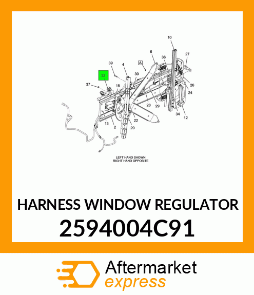 HARNESS WINDOW REGULATOR 2594004C91