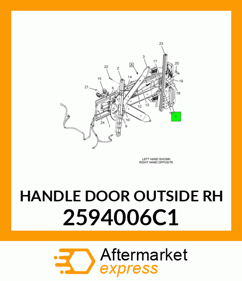 HANDLE DOOR OUTSIDE RH 2594006C1