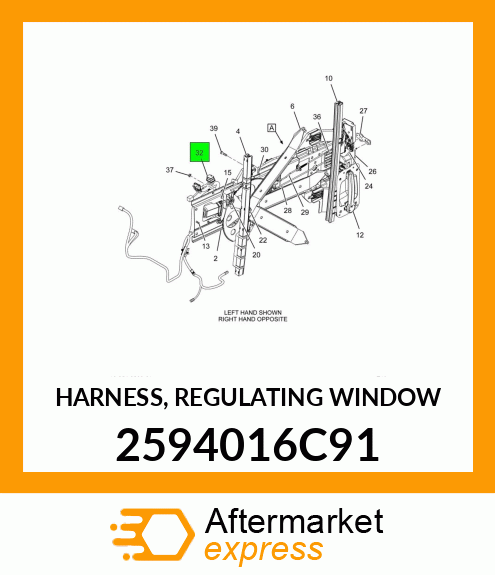 HARNESS, REGULATING WINDOW 2594016C91