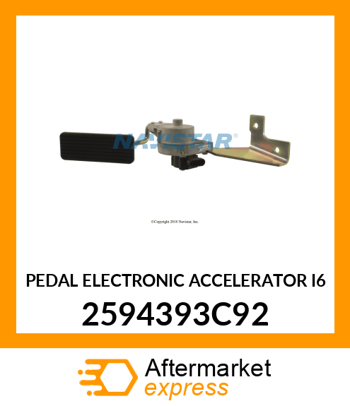 PEDAL ELECTRONIC ACCELERATOR I6 2594393C92