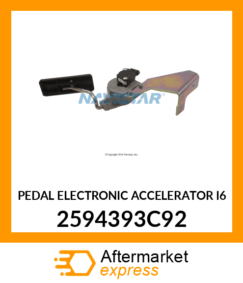 PEDAL ELECTRONIC ACCELERATOR I6 2594393C92