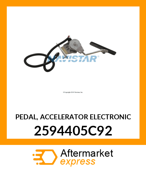 PEDAL, ACCELERATOR ELECTRONIC 2594405C92