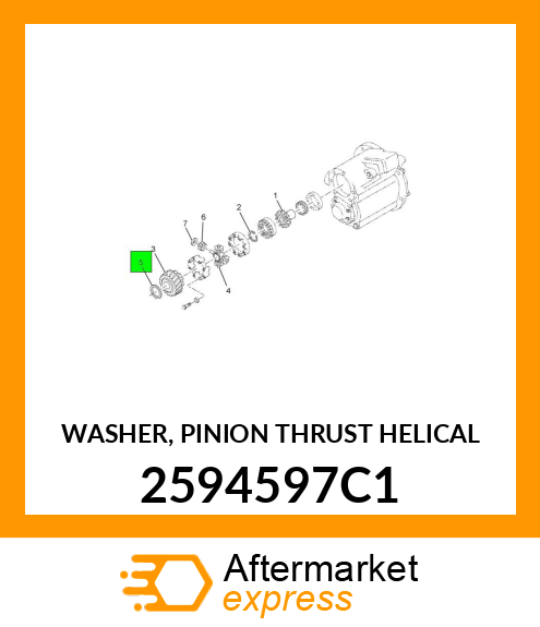 WASHER, PINION THRUST HELICAL 2594597C1