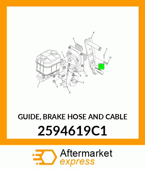 GUIDE, BRAKE HOSE AND CABLE 2594619C1