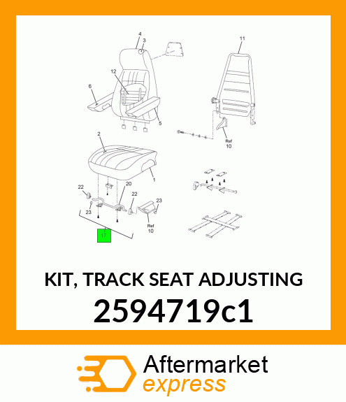 KIT, TRACK SEAT ADJUSTING 2594719c1