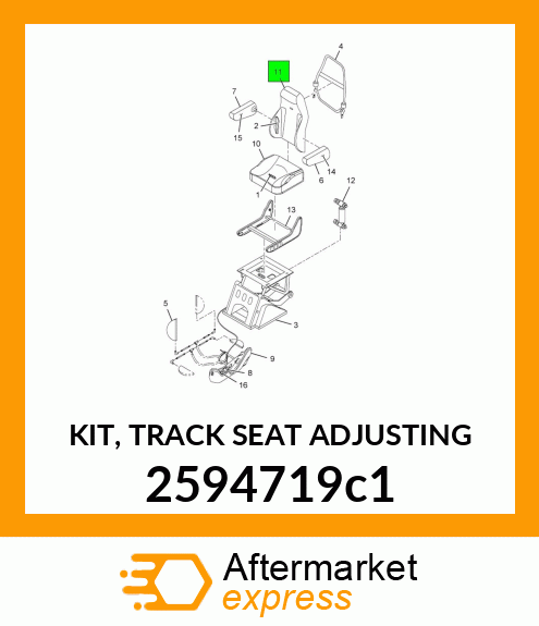KIT, TRACK SEAT ADJUSTING 2594719c1