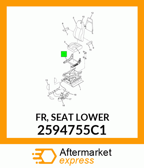 FR, SEAT LOWER 2594755C1