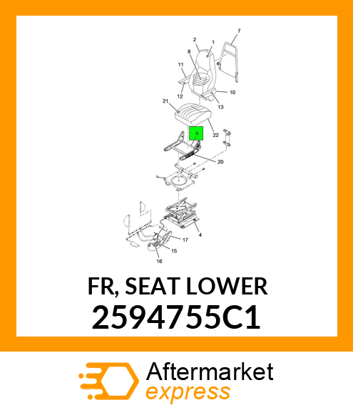 FR, SEAT LOWER 2594755C1