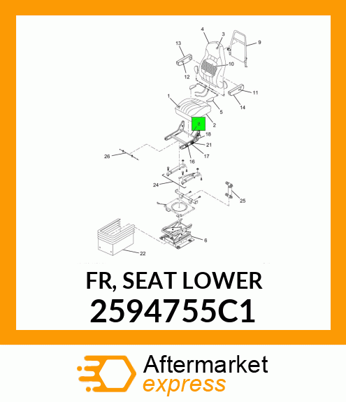 FR, SEAT LOWER 2594755C1