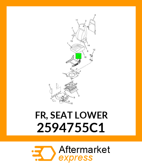 FR, SEAT LOWER 2594755C1