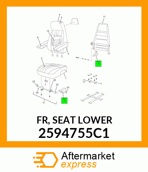 FR, SEAT LOWER 2594755C1