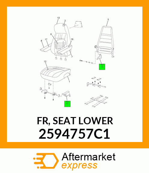 FR, SEAT LOWER 2594757C1