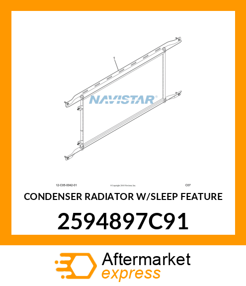 CONDENSER RADIATOR W/SLEEP FEATURE 2594897C91