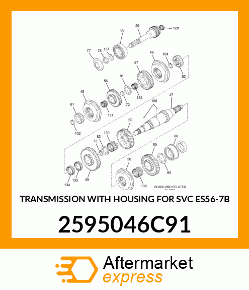 TRANSMISSION WITH HOUSING FOR SVC ES56-7B 2595046C91