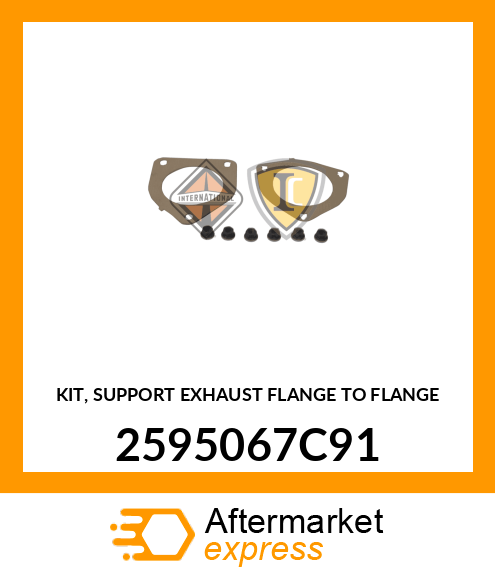 KIT, SUPPORT EXHAUST FLANGE TO FLANGE 2595067C91