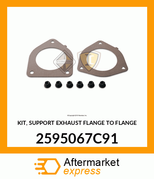 KIT, SUPPORT EXHAUST FLANGE TO FLANGE 2595067C91