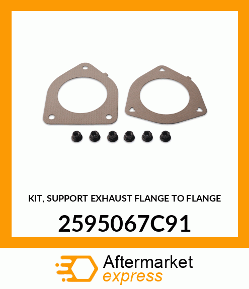 KIT, SUPPORT EXHAUST FLANGE TO FLANGE 2595067C91