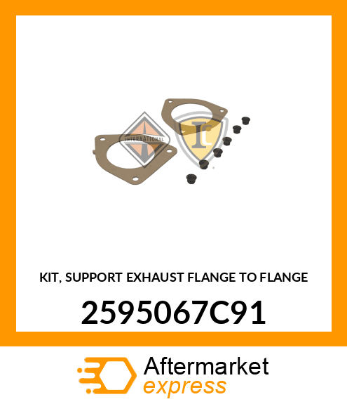 KIT, SUPPORT EXHAUST FLANGE TO FLANGE 2595067C91