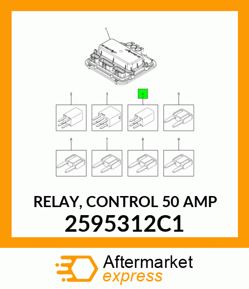 RELAY, CONTROL 50 AMP 2595312C1