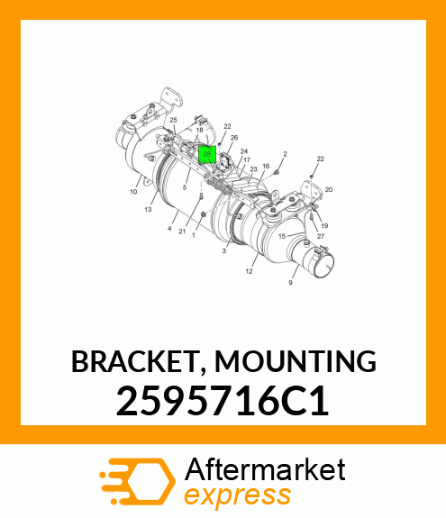 BRACKET, MOUNTING 2595716C1