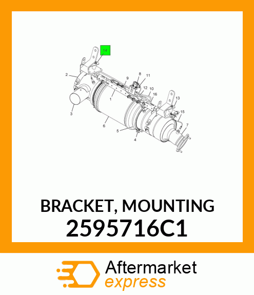 BRACKET, MOUNTING 2595716C1