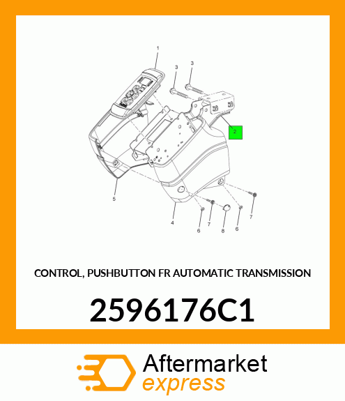 CONTROL, PUSHBUTTON FR AUTOMATIC TRANSMISSION 2596176C1