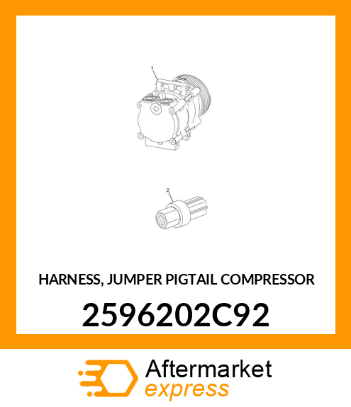 HARNESS, JUMPER PIGTAIL COMPRESSOR 2596202C92
