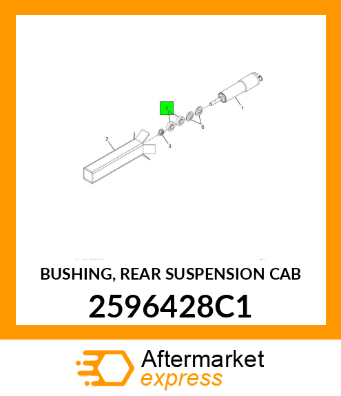 BUSHING, REAR SUSPENSION CAB 2596428C1