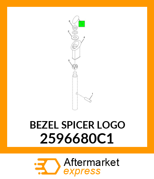 BEZEL SPICER LOGO 2596680C1